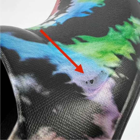 Crocs Neria Pro Clogs Womens Size 6 Colorful Tie Dye Slip On Work Nurse Shoes - Picture 8 of 12